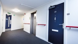 A Gerda fire doorset installed in an apartment building